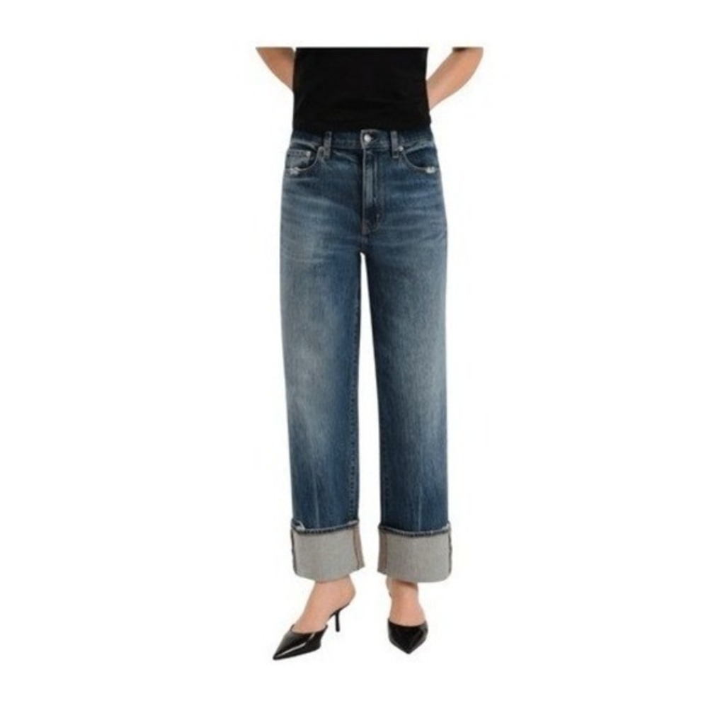 Daze Denim Eastside High Rise Loose Fit Jeans Blue Crush Hour Wash 29